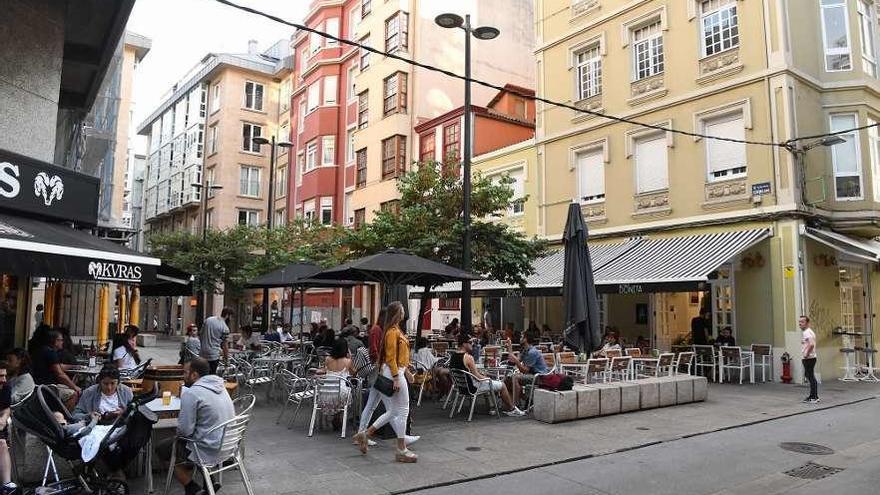 La plaza de la Cormelana, una de las zonas en las que se controló el &#039;botellón&#039;.