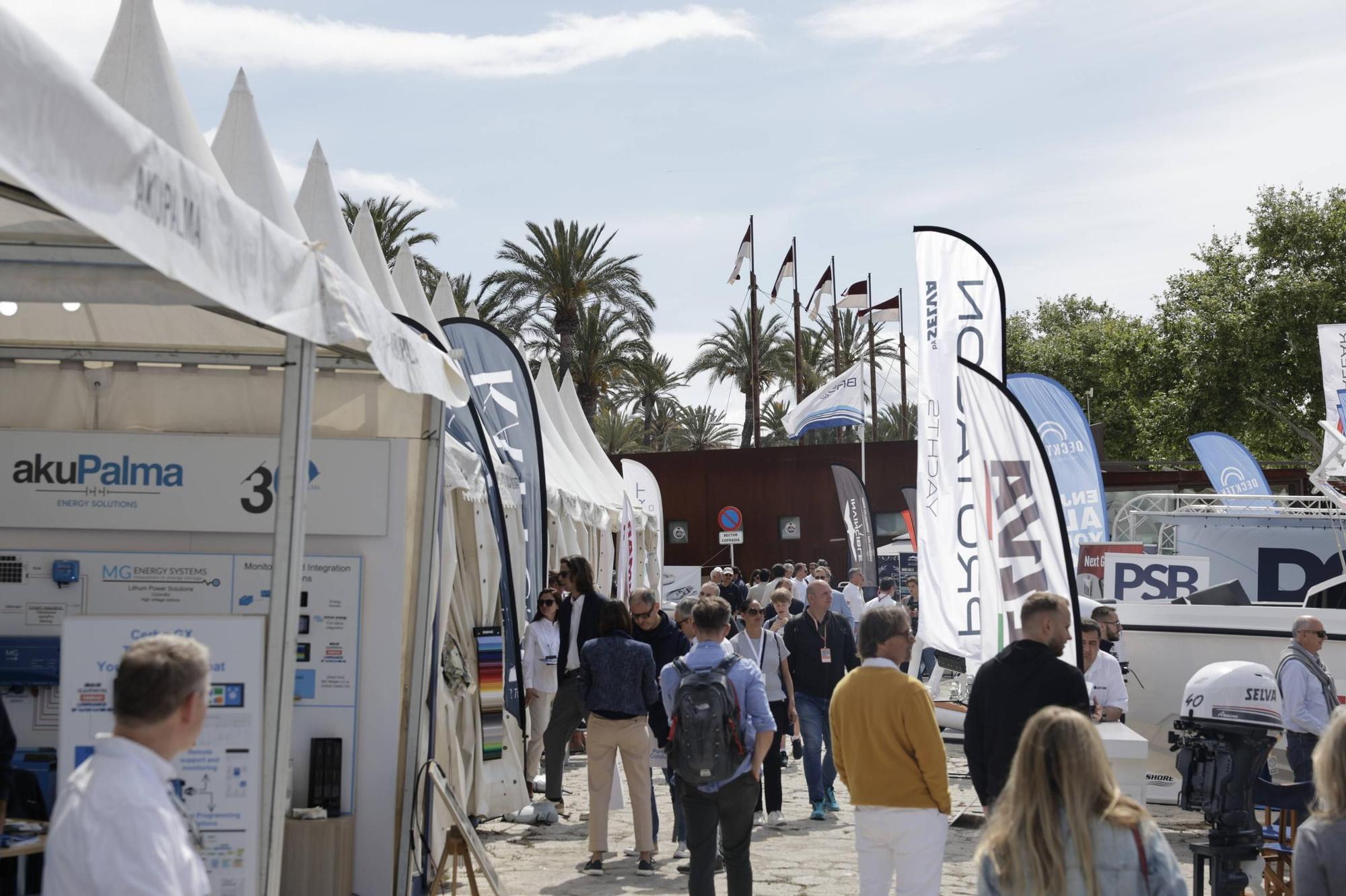 La inauguración de la Feria Náutica en Palma, en imágenes