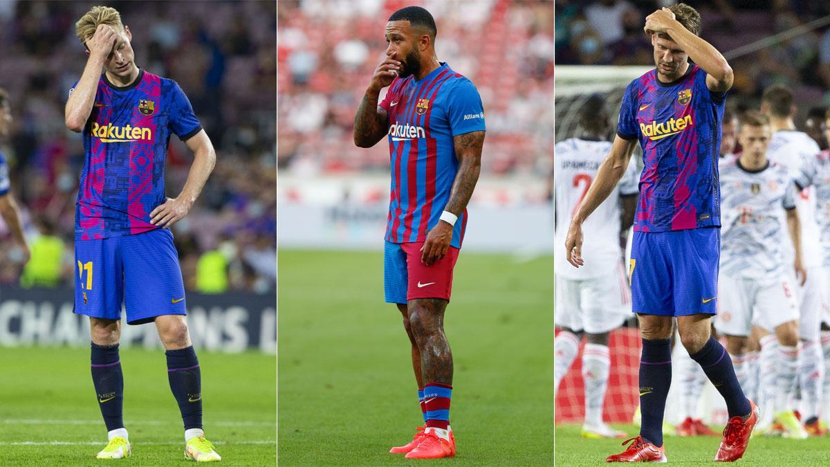 Frenkie de Jong, Memphis Depay y Luuk de Jong no atraviesan por un buen momento