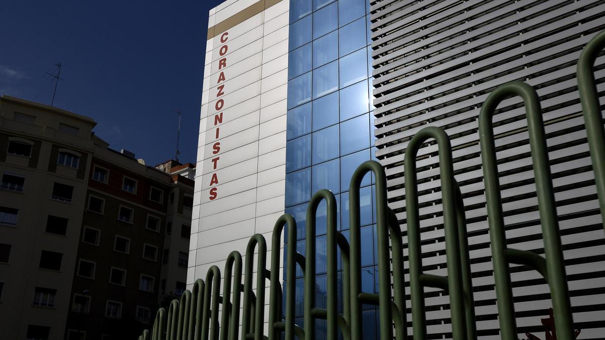 Imagen del colegio zaragozano de Corazonistas, donde ejercía el profesor al que se investiga por presuntas agresiones sexuales a alumnos de Educación Infantil.