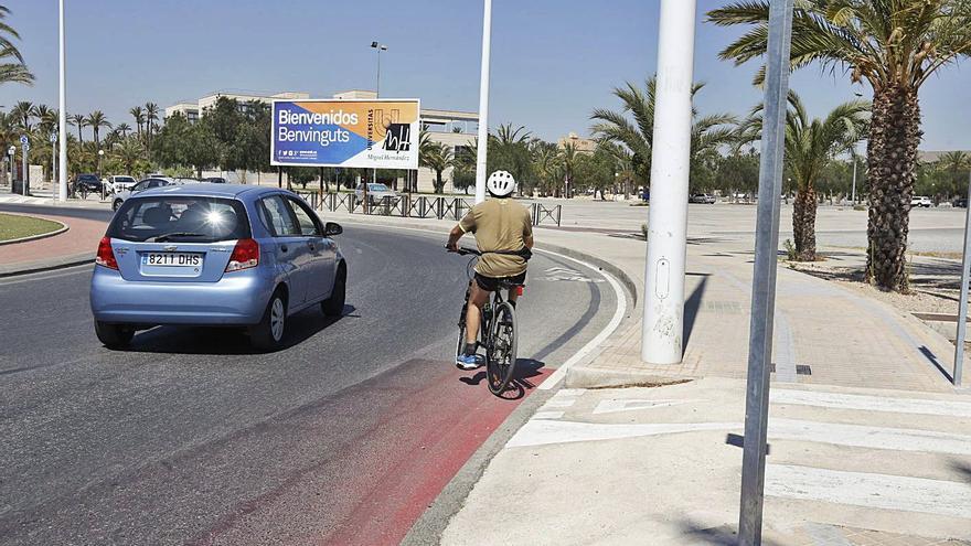 Vuelven la obras a la avenida de la Universidad para reducir los conflictos entre ciclista y peatón
