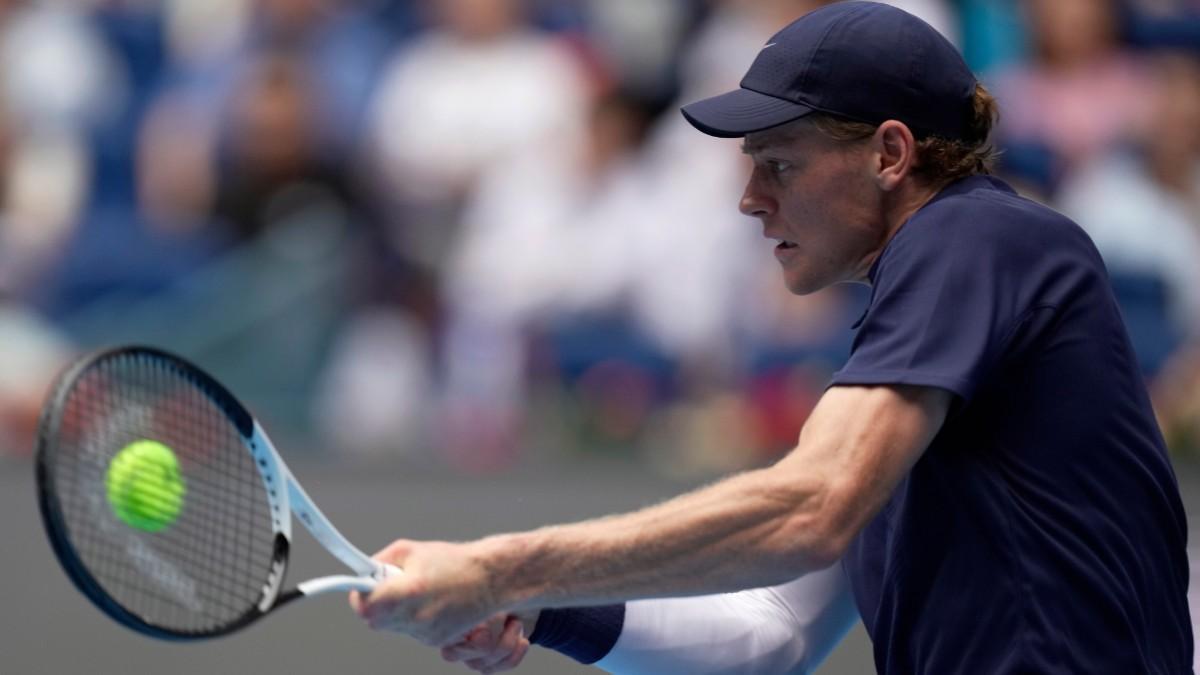 Sinner, durante un partido