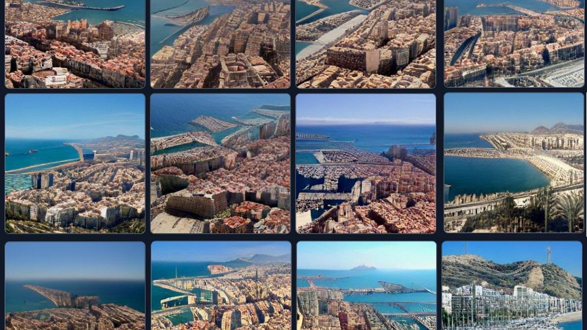 Varias imágenes de cómo será Alicante en el futuro según la Inteligencia Artificial