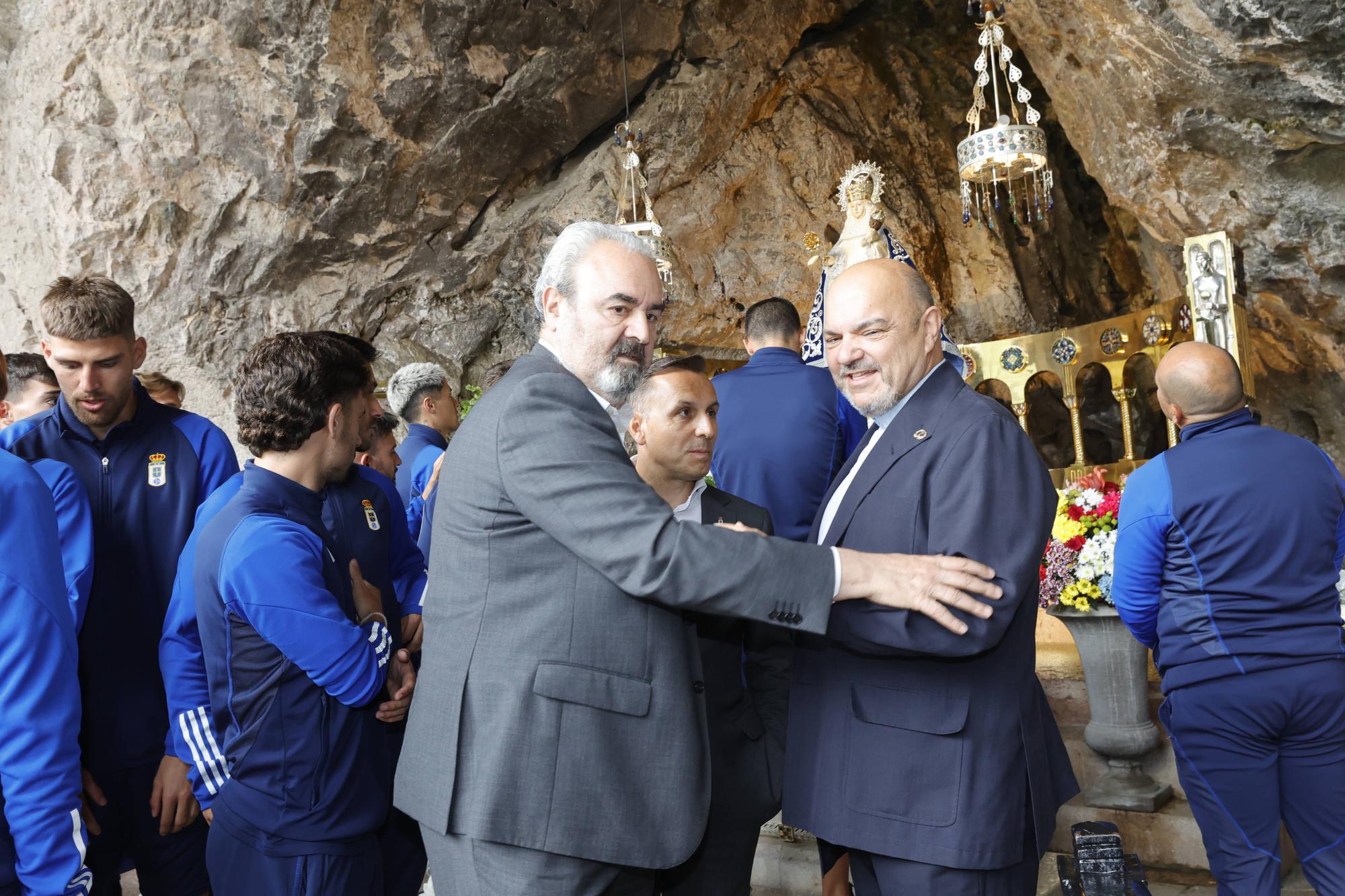 Visita del Real Oviedo al Santuario de Covadonga