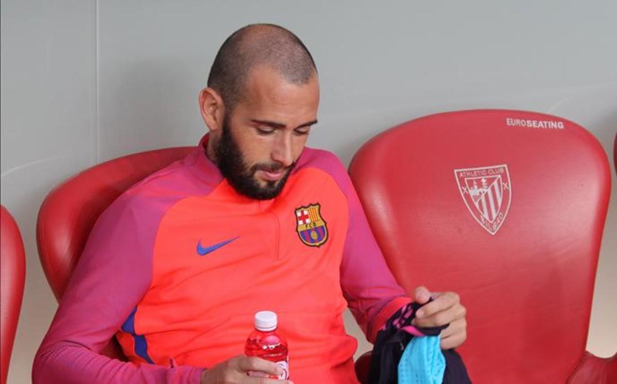 Aleix Vidal, en el banquillo
