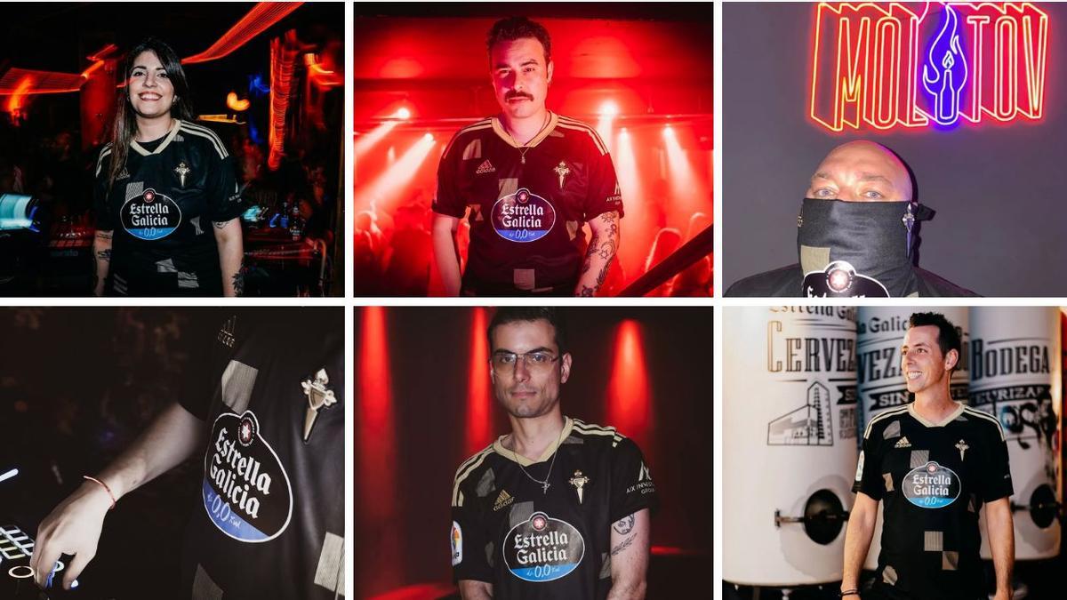 DJ's de Vigo lucieron la nueva camiseta negra del Celta