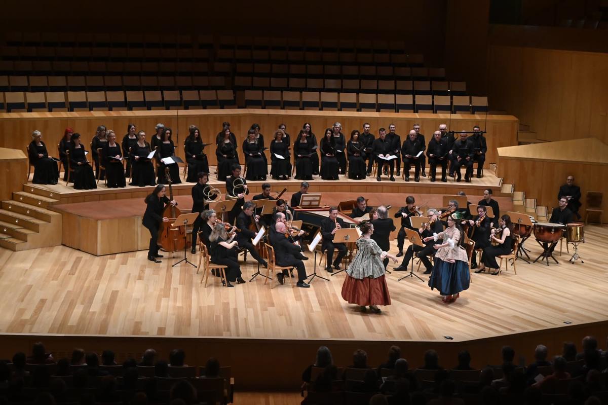 Los músicos de su alteza en un momento del concierto de este martes.