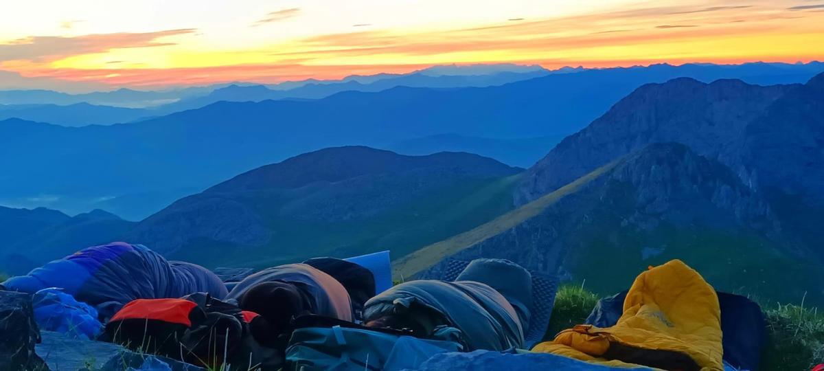 Vista panorámica que tuvo uno de los vivacs organizados por Seronda