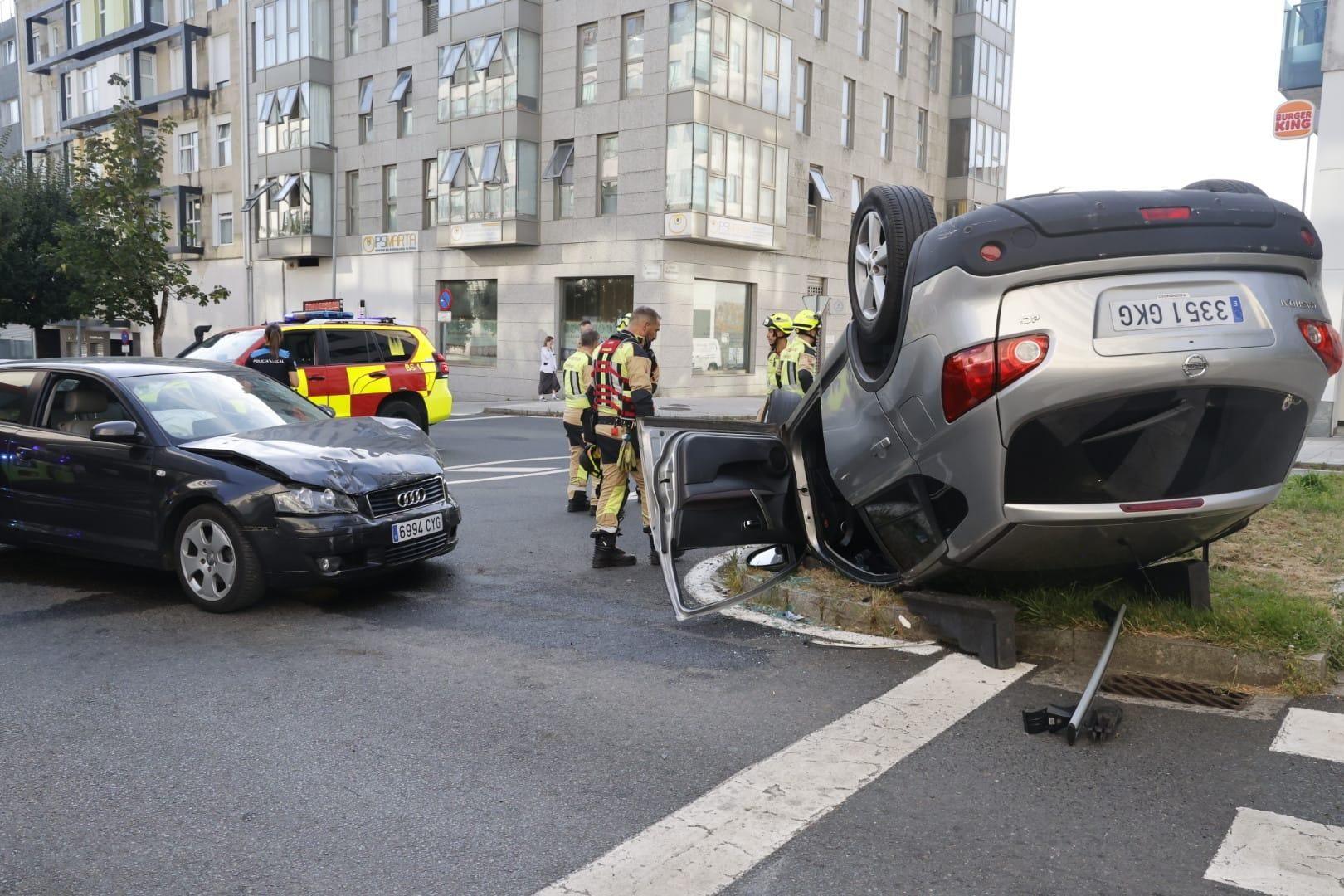 Una excarcelada y varios heridos en un accidente en el barrio de Santa Marta