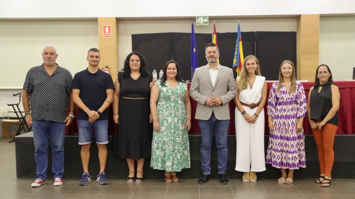 El jurado de las infantiles, con Galiana.