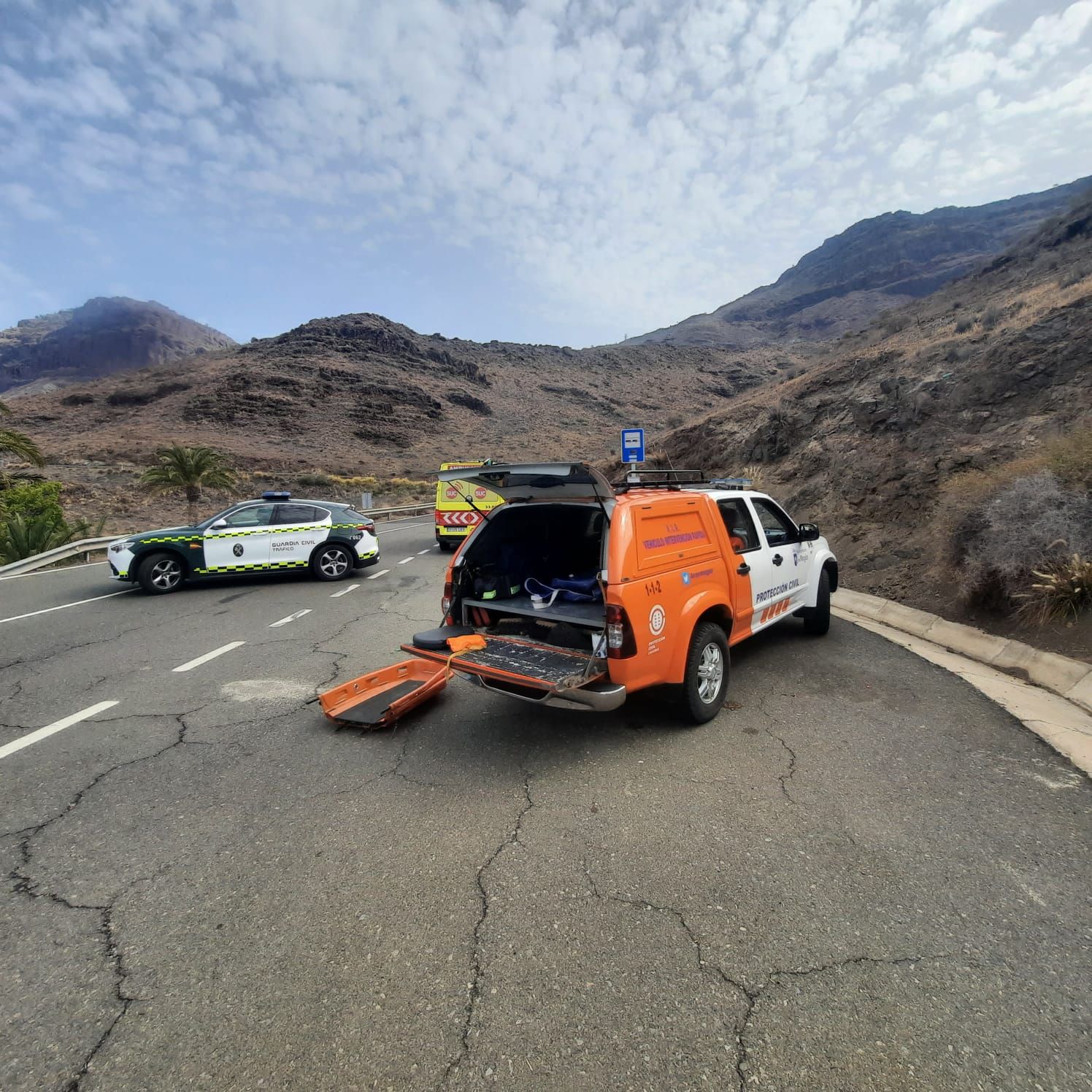 Una colisión contra una guagua acaba con la vida de un motorista en Veneguera