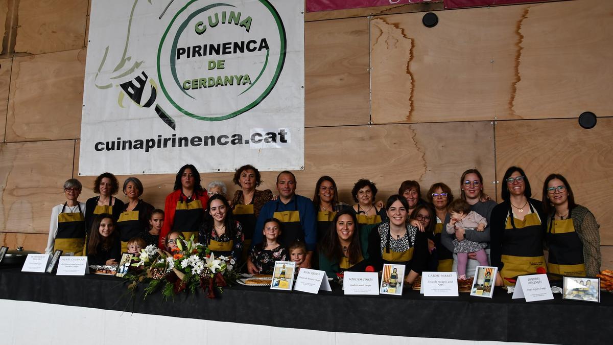 Els xefs de Cuina Pirinenca i les mestresses de Ger en una edició anterior