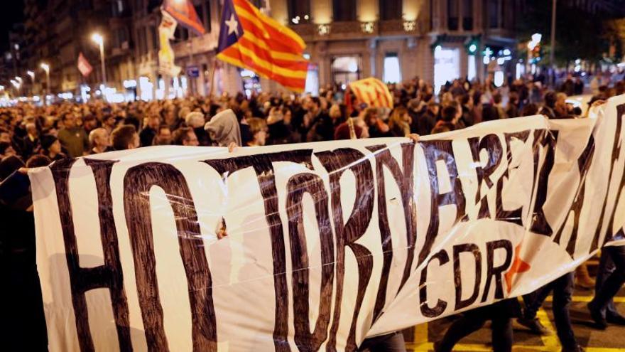 Una manifestació dels CDR a Barcelona.