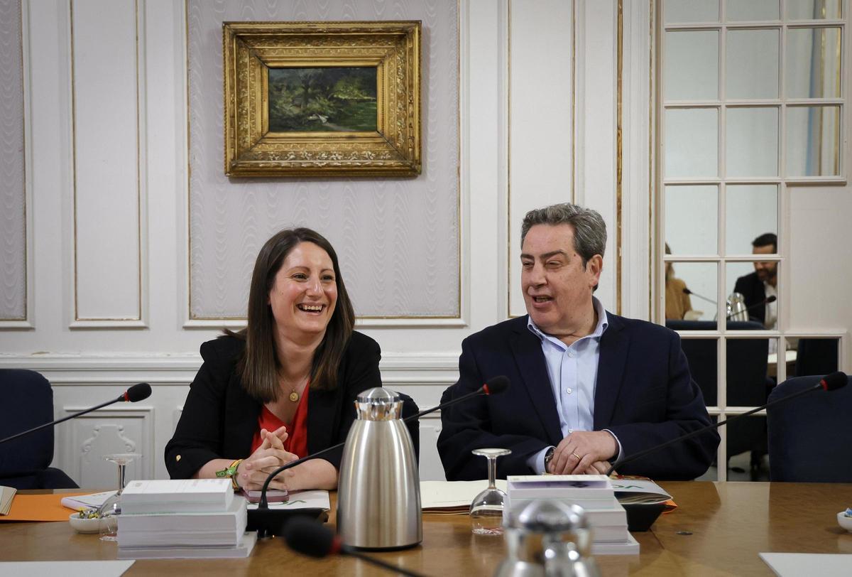 El síndic de Vox en Les Corts, José Mª Llanos, en la junta de síndics.