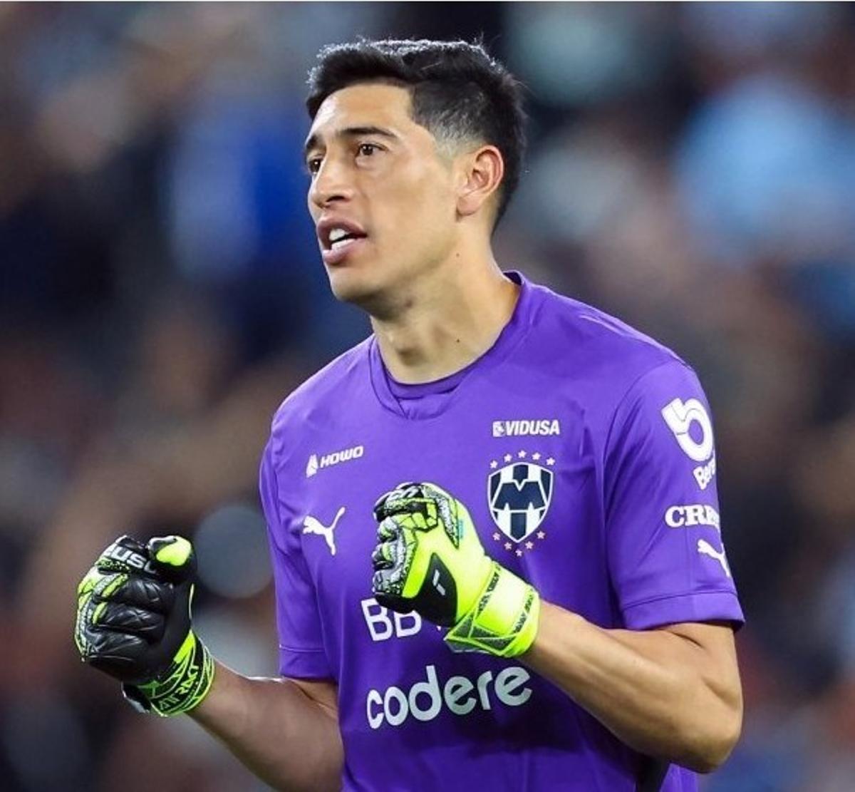 Andrada en un partido con Monterrey.