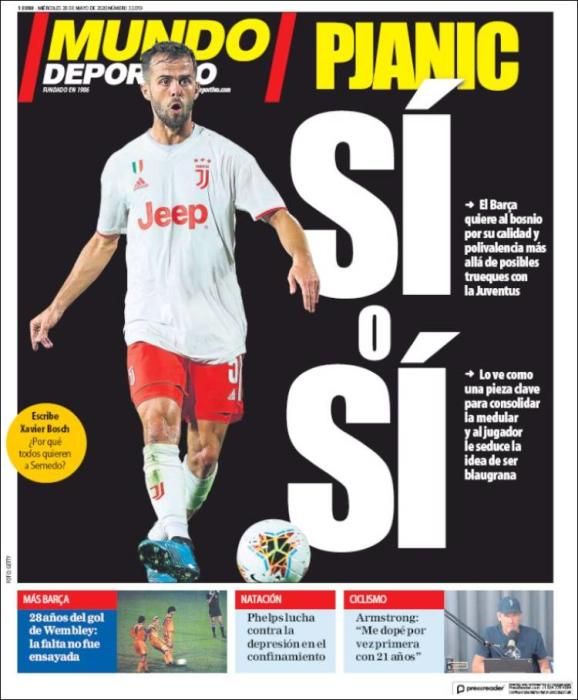 Portada MUNDO DEPORTIVO miércoles 20 mayo 2020