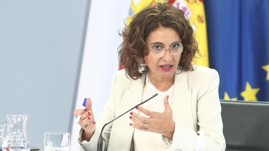 La ministra Montero a la roda de premsa posterior al consell de Ministres