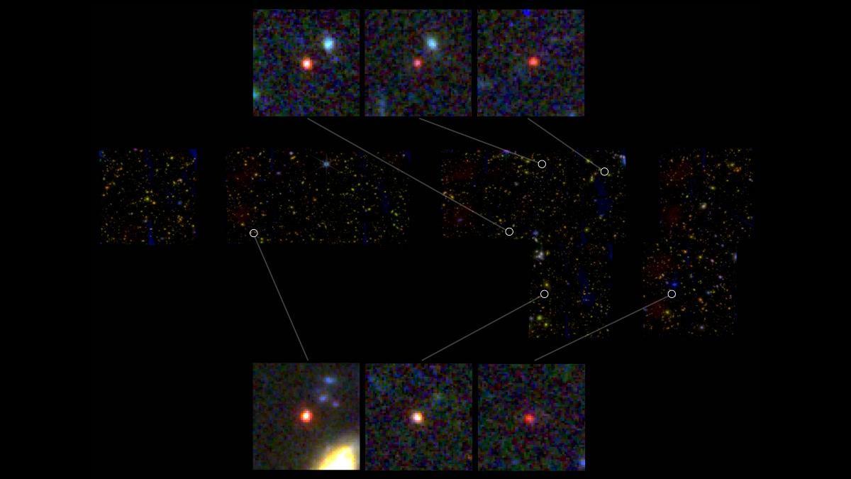 Imagen de las galaxias captadas por el James Webb.