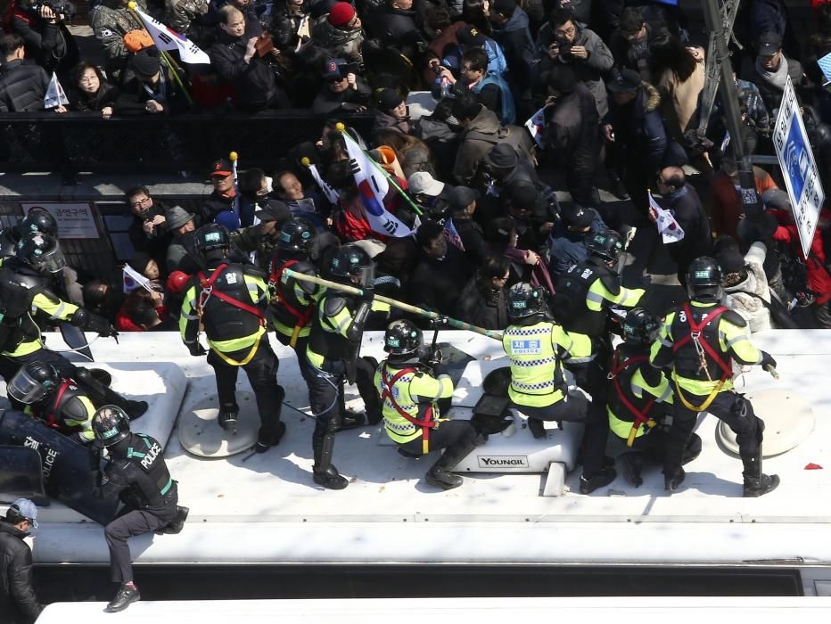 Protestas tras la destitución de la presidente surcoreana, Park Geun-hye