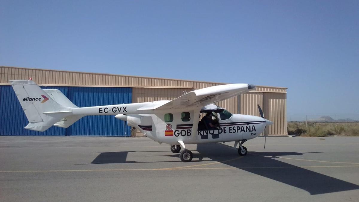 Avión para la monitorización y seguimiento de la actividad sísmica de La Palma.