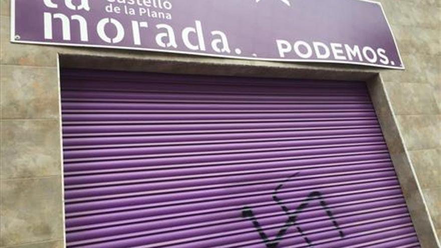 Podem denuncia pintadas nazis en su sede en Castellón