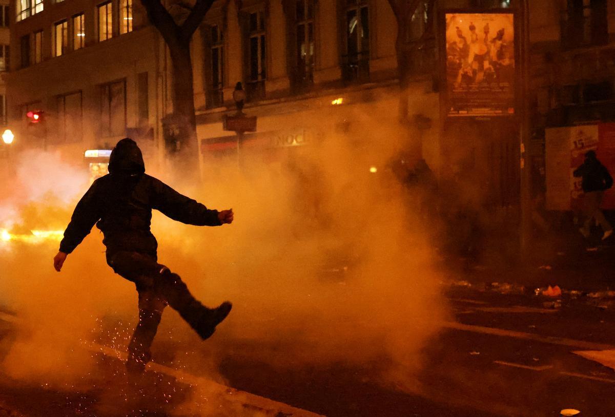 Ninth day of national strike and protest in France against the pension reform