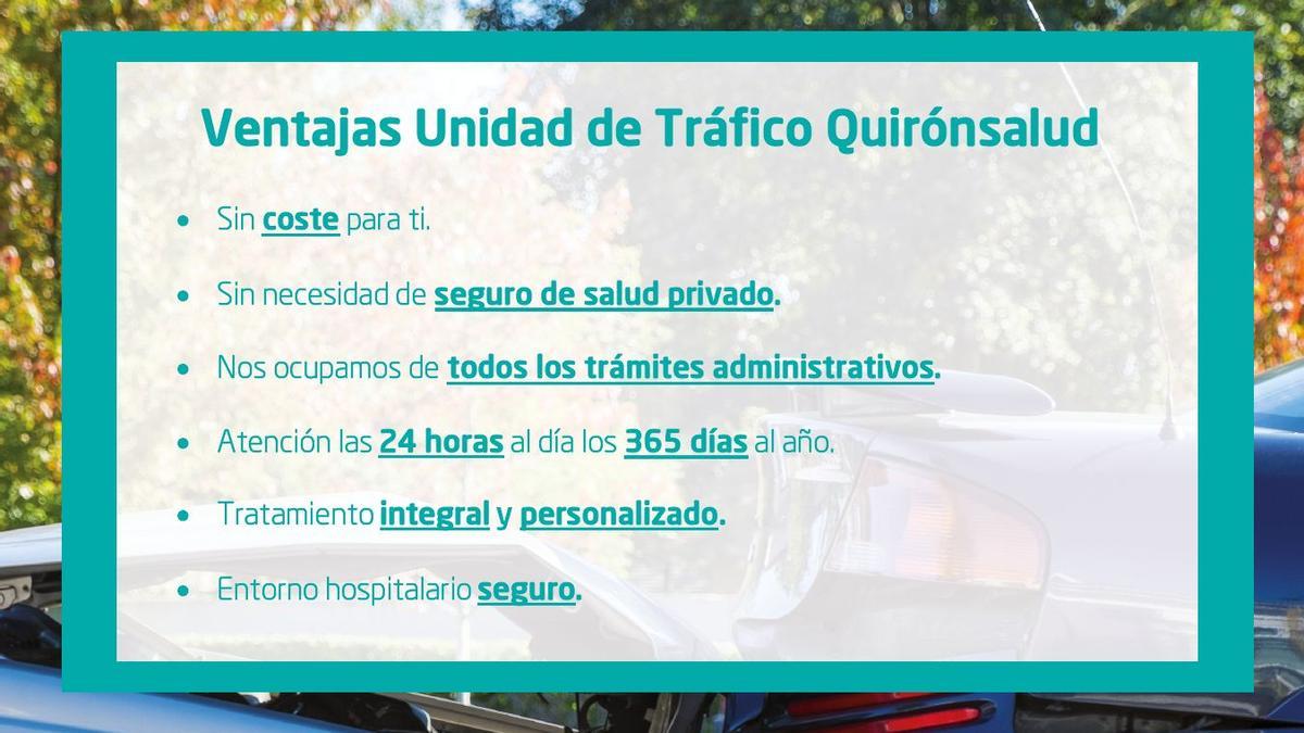 Ventajas Unidad de Tráfico de Quirónsalud