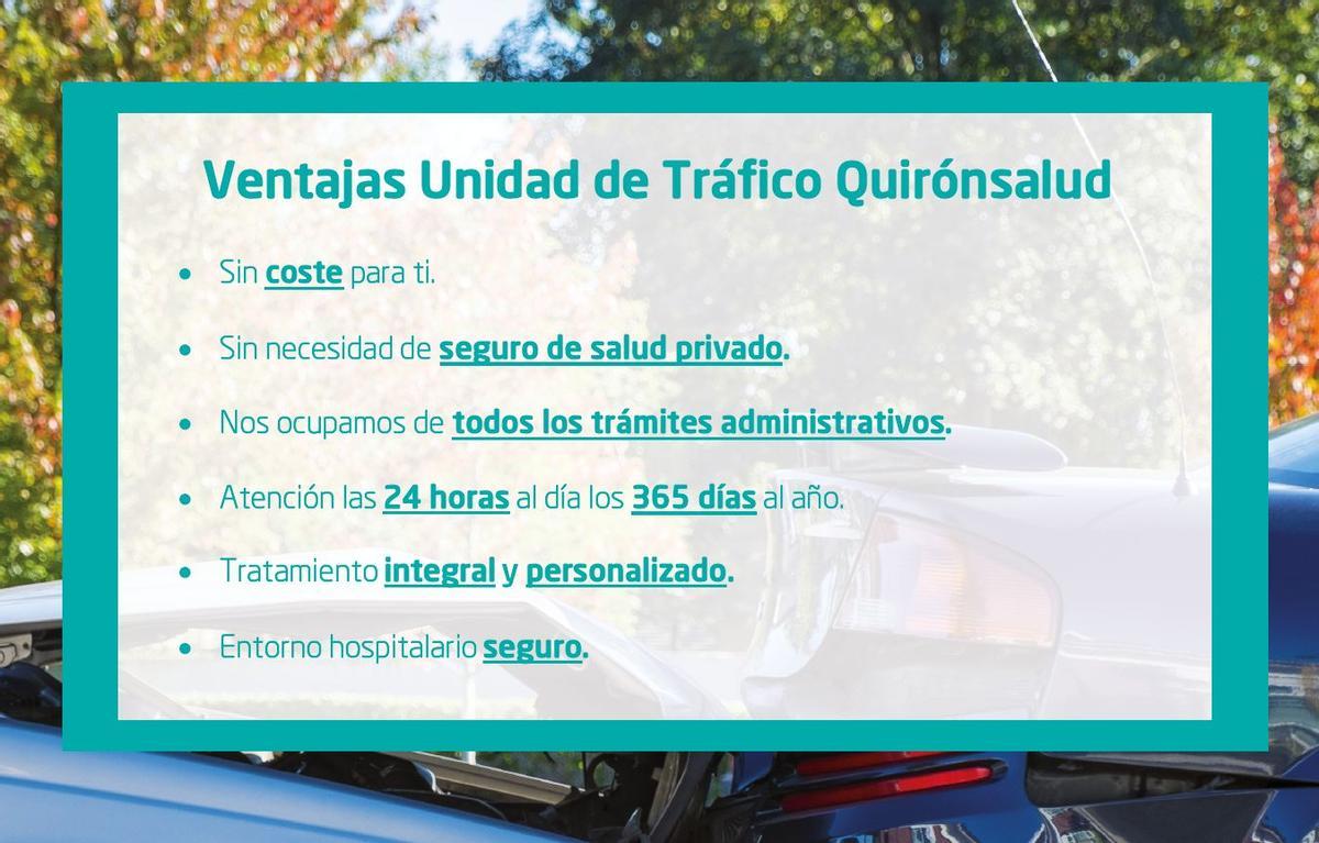 Ventajas Unidad de Tráfico de Quirónsalud
