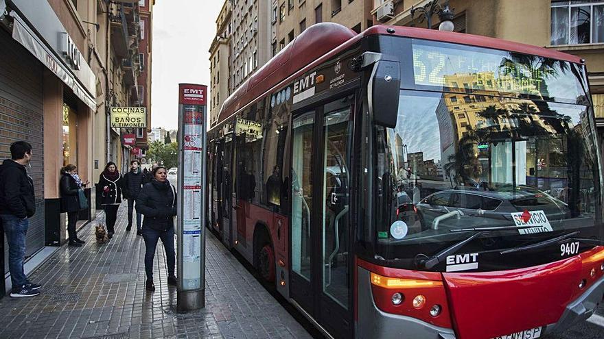 Imagen de archivo de la huelga de transporte público de finales de enero del año pasador.