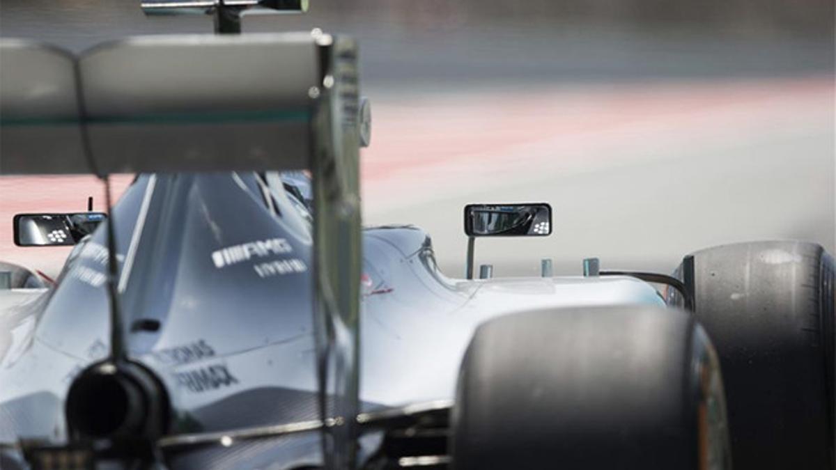 Rosberg, rodando en el Circuit