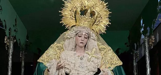 La Virgen de la Esperanza del Valle se prepara para su primera salida