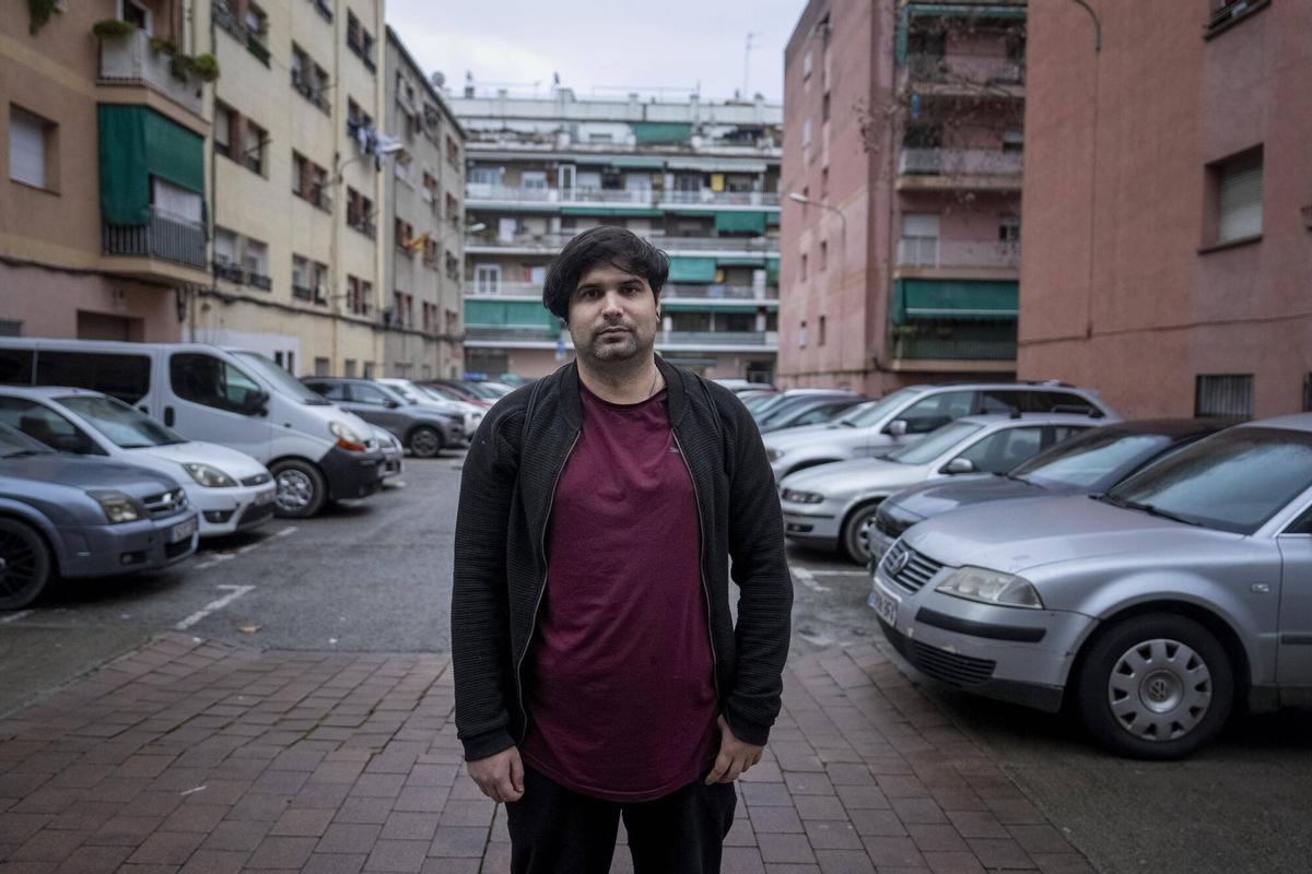 Cristian González, vecino del barrio del Congost de Granollers.