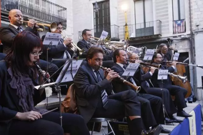 Sardanes a la plaça del Vi