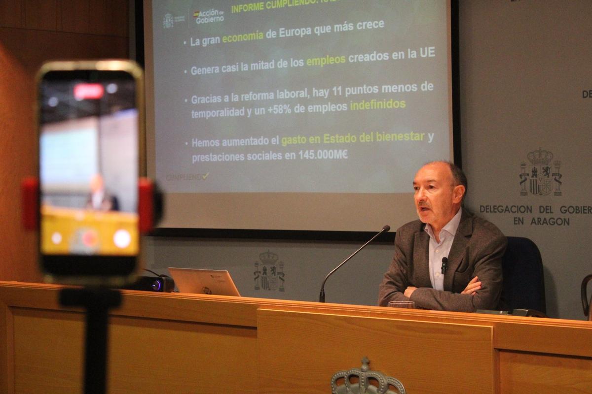 El delegado del Gobierno de España en Aragón, Fernando Beltrán.