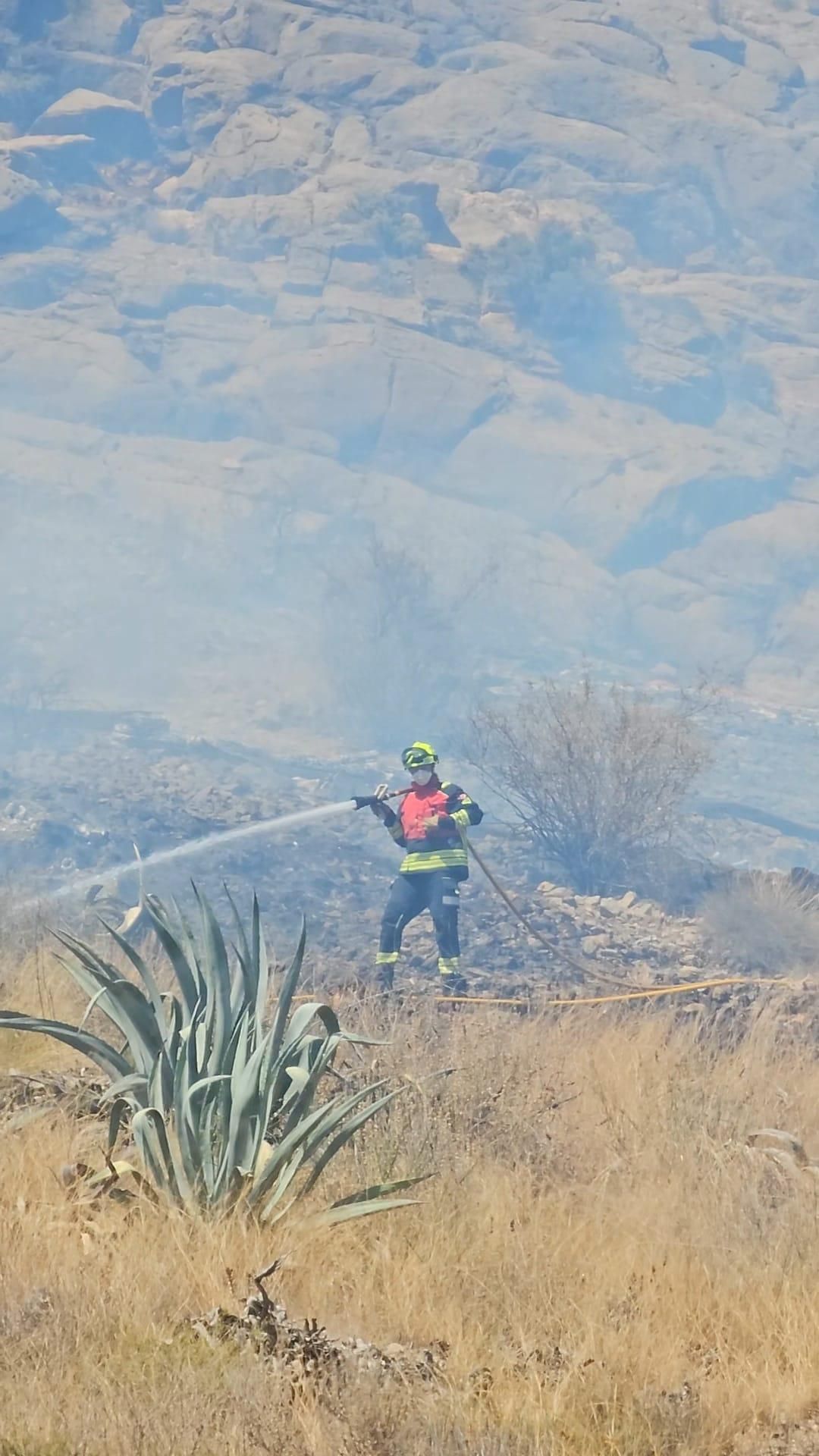 Controlado el incendio forestal que afectaba a la Sierra de Orihuela en La Aparecida