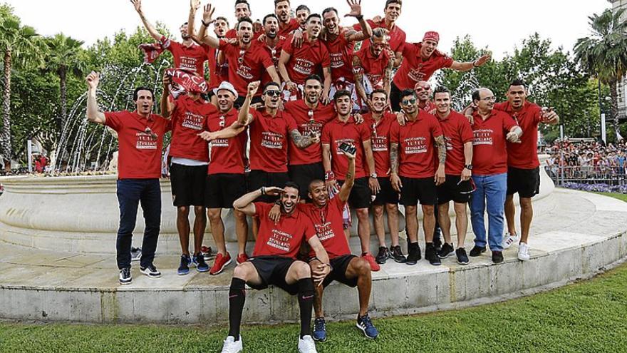 El Sevilla festeja su quinta Europa League