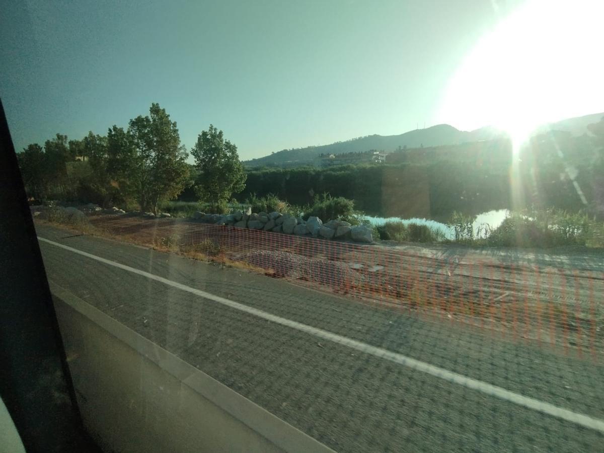 Obres per construir el tercer carrils al tram de la C-55 a Sant Vicenç