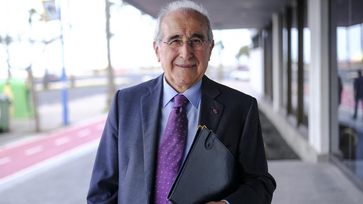 Virgilio Zapatero, jurista y exministro, en Las Palmas de Gran Canaria.