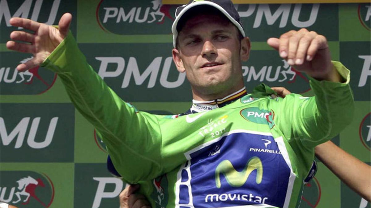 José Joaquín Rojas fue maillot verde del Tour de Francia de 2011