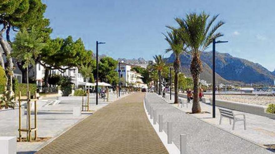So soll die neue Promenade von Port de Pollença aussehen