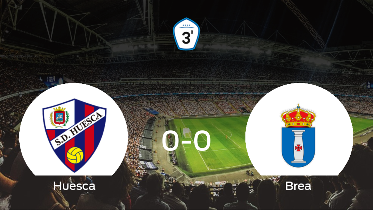 El Huesca B y el Brea se reparten los puntos en un partido sin goles (0-0)