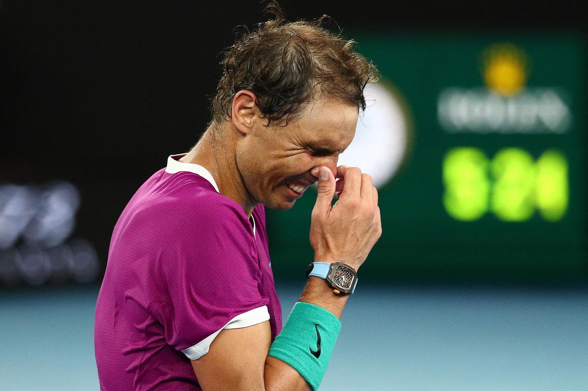 Rafa Nadal, en el Abierto de Australia