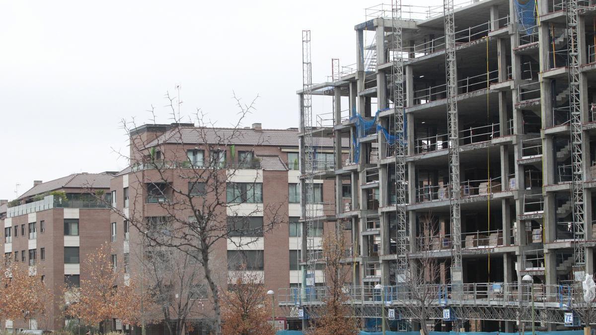 Un edificio en obras.