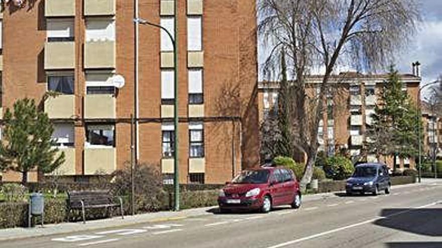 Bloques de pisos en el barrio Las Malvinas que podrán instalar ascensores en los edificios.