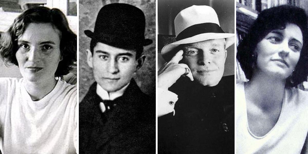 Carmen Laforet, Franz Kafka, Truman Capote y Anne Sexton