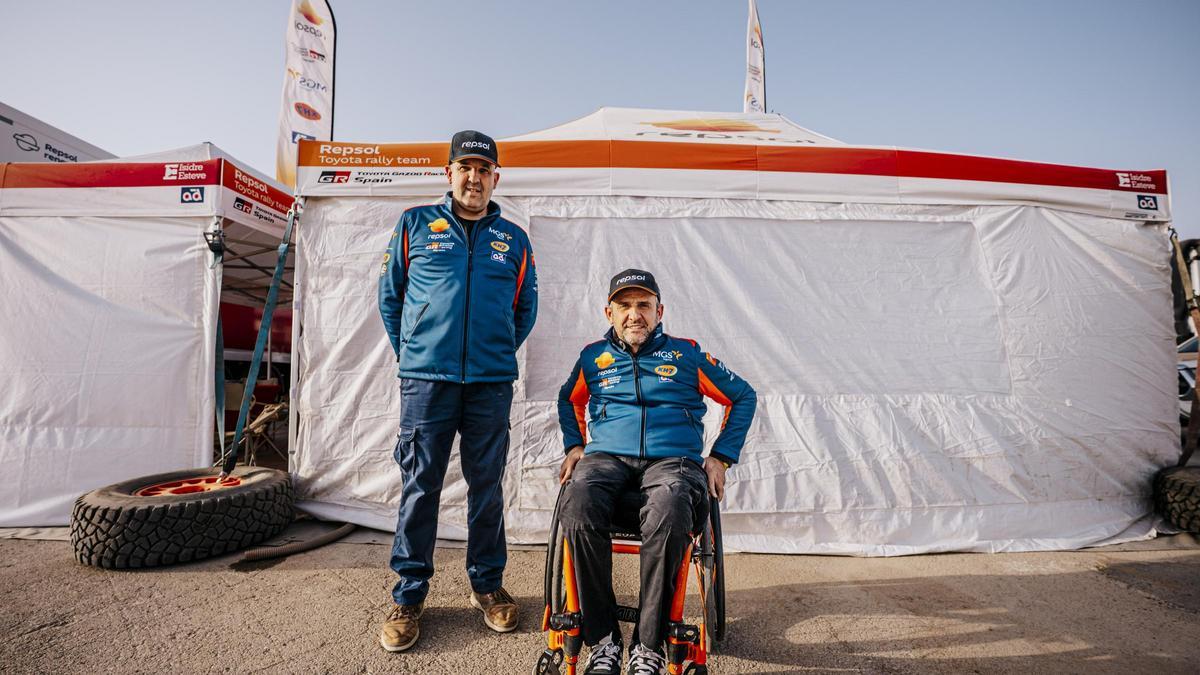 Villalobos y Esteve, en el vivac