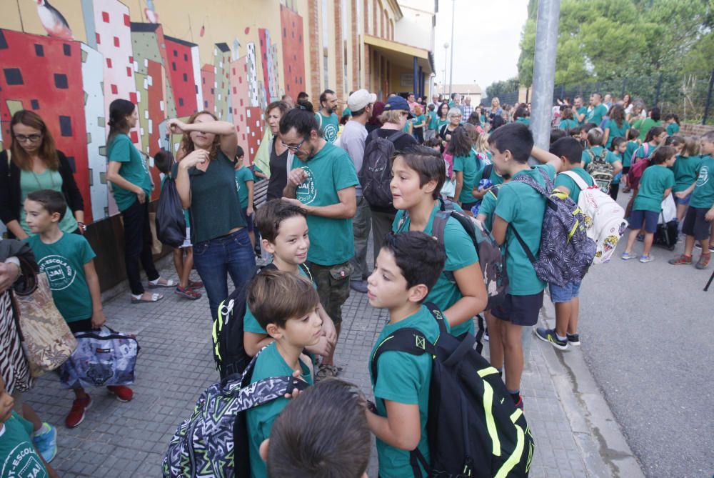 Protesta a Verges per reclamar el nou institut-escola