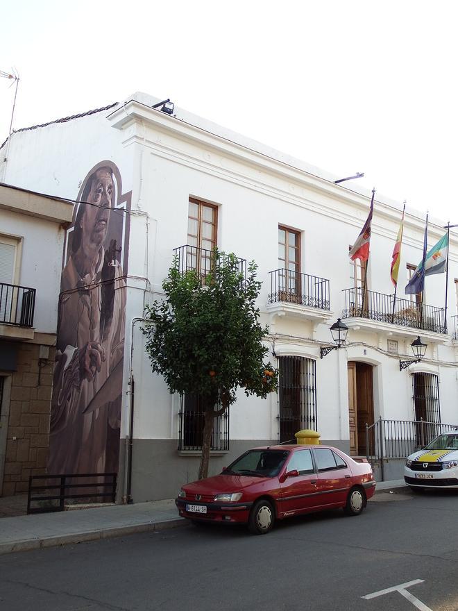Fachada pintada de Madrigalejo, Cáceres