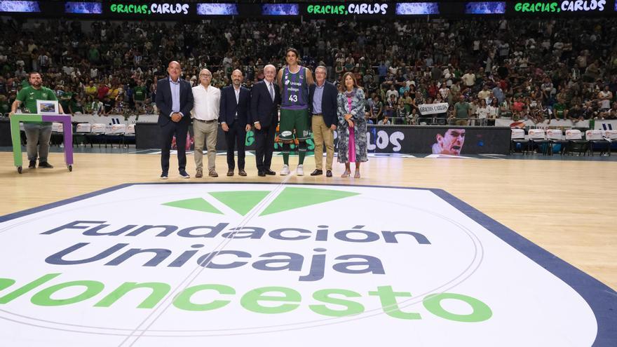 GALERÍA de imágenes de la despedida de Carlos Suárez con el Unicaja