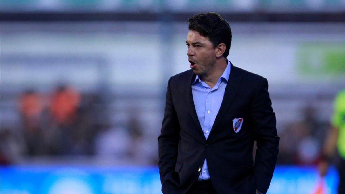 Marcelona Gallardo, en un partido reciente de River Plate